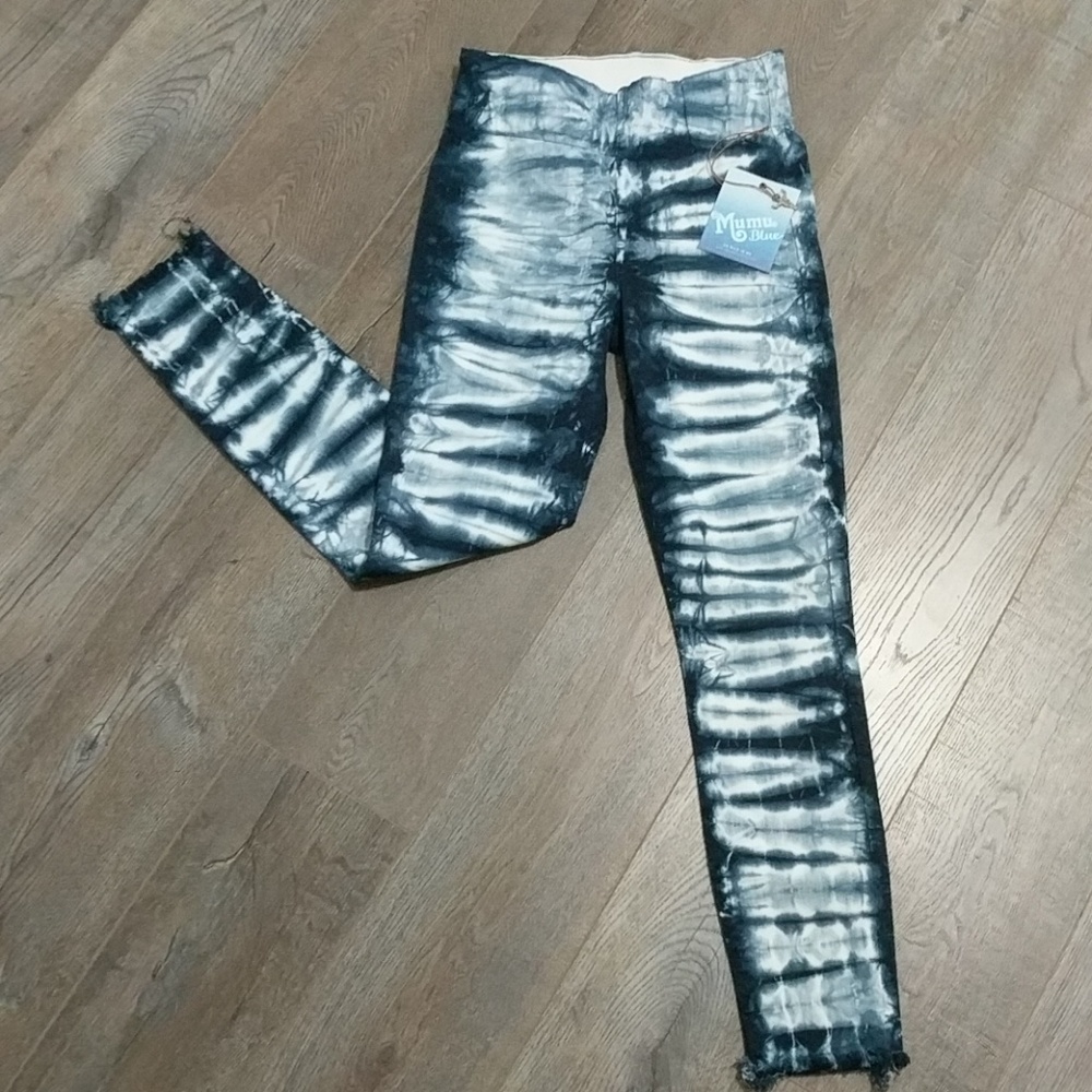 NWT  ~ SHOW ME YOUR MUMU Soho Tie-dye Skinny Jeans - Picture 2 of 8